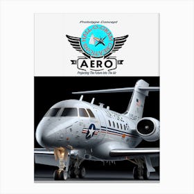 Hall-O-Gram Creations Aero Prototype Concept ~Reimagined 40 Canvas Print