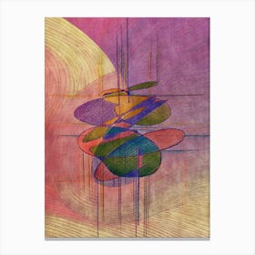 Violet abstraction Canvas Print