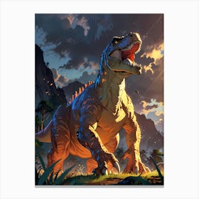 Dinosaur T-Rex Canvas Print