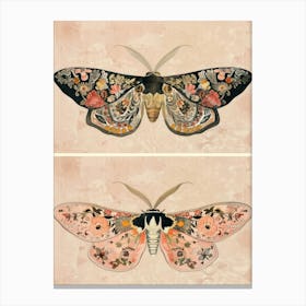 Vintage Butterflies William Morris Style 5 Canvas Print