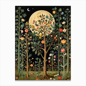 William Morris Moonlight In The Forest 76 Canvas Print