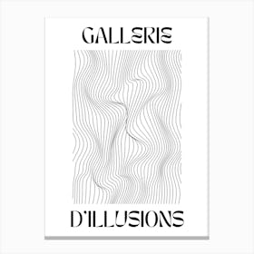 Abstract Lines Art Poster 6 Canvas Print
