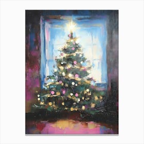 Christmas Tree By The Window 1 Canvas Print