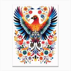 Scandinavian Bird Illustration Golden Eagle 1 Canvas Print