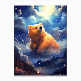 Bear In The Sky Canvas Print