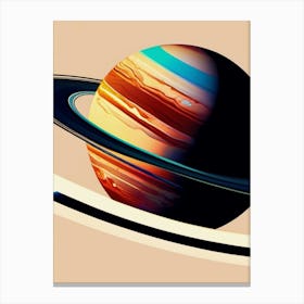 Saturn, Minimilist Canvas Print