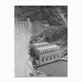 Power House At Roosevelt Dam, Roosevelt, Arizona By Russell Lee Canvas Print