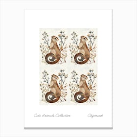 Cute Animals Collection Chipmunk 1 Canvas Print