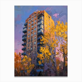 Autumn Apartment Building 1 Canvas Print