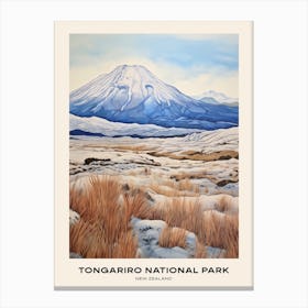 Tongariro National Park New Zealand 2 Poster Canvas Print