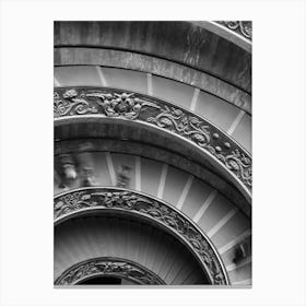 Vatican Stairs Down Narrow Canvas Print