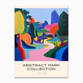 Abstract Park Collection Poster Ditan Park Beijing 1 Canvas Print