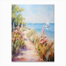 Path To The Sea 4 Canvas Print