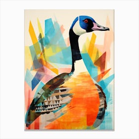 Bird Painting Collage Goose 3 Canvas Print