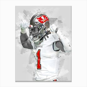 Rachaad White Tampa Bay Buccaneers Canvas Print