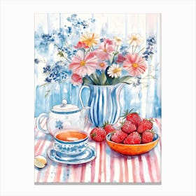 Strawberry Tea Canvas Print