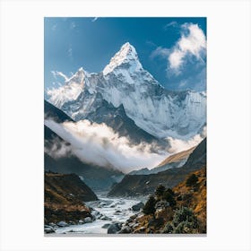 Everest Mountain In Nepal Canvas Print