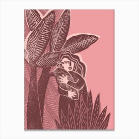Love Affair With Banana Leaf Canvas Print