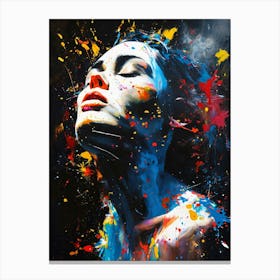 Splatter Painting Canvas Print