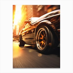 American Muscle Car In The City 007 Canvas Print