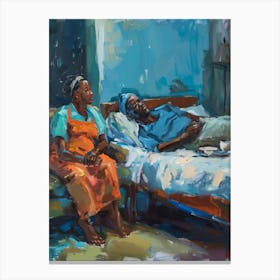 Couple In Bed Canvas Print