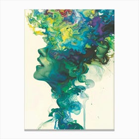 Abstract Of A Woman'S Head 6 Canvas Print