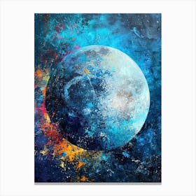 Steps Around The Moon 4 Canvas Print