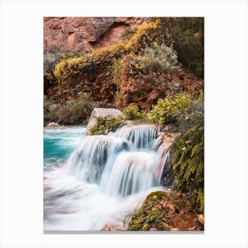 Desert Oasis Waterfall Canvas Print