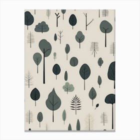 Trees In The Forest Canvas Print