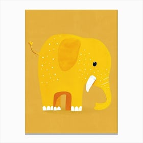 Yellow Elephant 1 Canvas Print