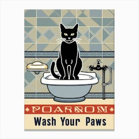 Wash Your Paws 50 Canvas Print