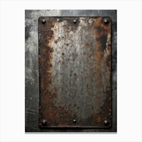 Rusty Metal Plate Canvas Print