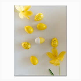 Yellow Easter Eggs 1 Canvas Print