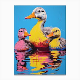 Duckling Colour Pop 1 Canvas Print