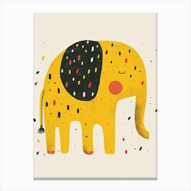 Yellow Elephant 3 Canvas Print