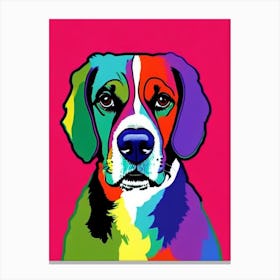 English Springer Spaniel Andy Warhol Style dog Canvas Print