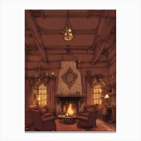 Room In A Castle Canvas Print