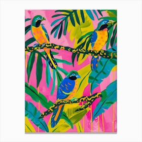 Tropical Birds 1 Canvas Print