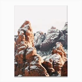 Snowy Sedona Scenery Canvas Print