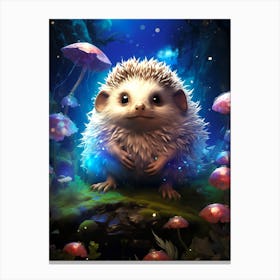 Hedgehog In The Forest Canvas Print