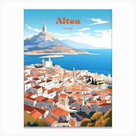 Altea Costa Blanca Spain Travel Art Canvas Print