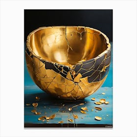 Broken Bowl Canvas Print