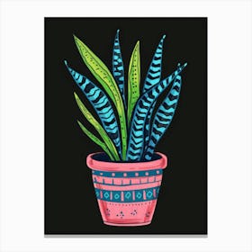 Plant In A Pot 41 Canvas Print