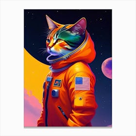 Cat In Space Canvas Print