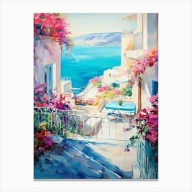 Coastal Terrace Wall Print Canvas Print