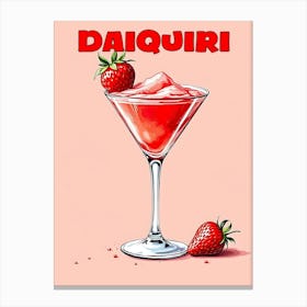 Cuba Daiquiri Cocktail V 03 Canvas Print