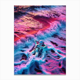 Vaporwave Astronaut 2 Canvas Print
