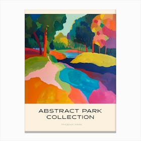 Abstract Park Collection Poster Phoenix Park Dublin 3 Canvas Print