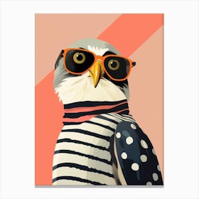 Little Falcon 2 Wearing Sunglasses Canvas Print