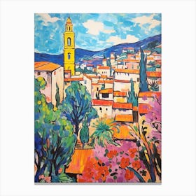 Perugia Italy 4 Fauvist Painting Canvas Print
